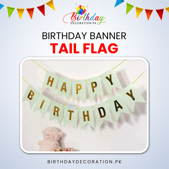 Happy Birthday Card Bunting Banner birthdaydecoration.pk