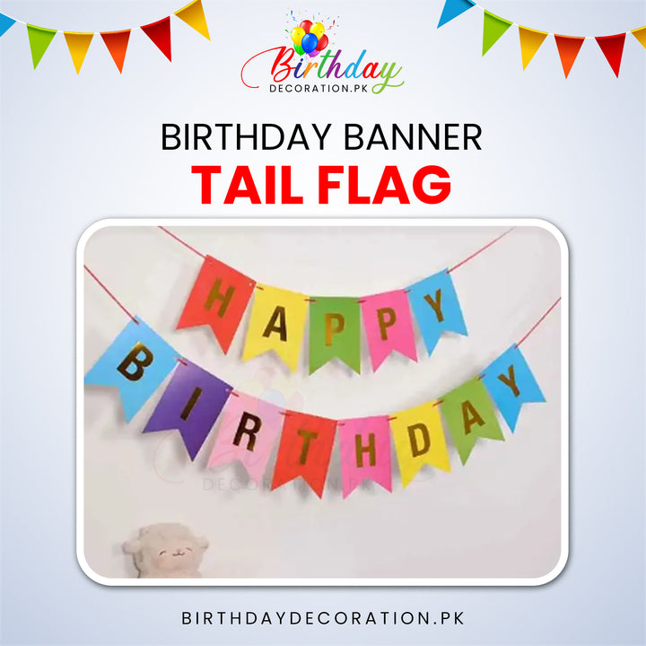 Happy Birthday Card Bunting Banner birthdaydecoration.pk