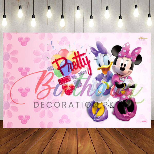 Minnie & Dusky Birthday Backdrop