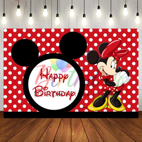 Mickey Mouse Left birthday backdrop