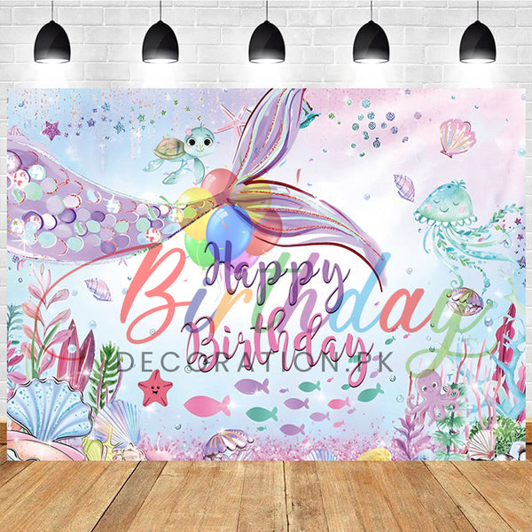 Mermaid Tail BackDrop banner