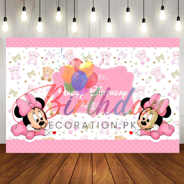 Minnie Mouse BackDrop Banner