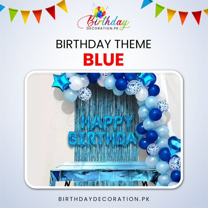 Blue Star Birthday Theme For Birthday Party birthdaydecoration.pk