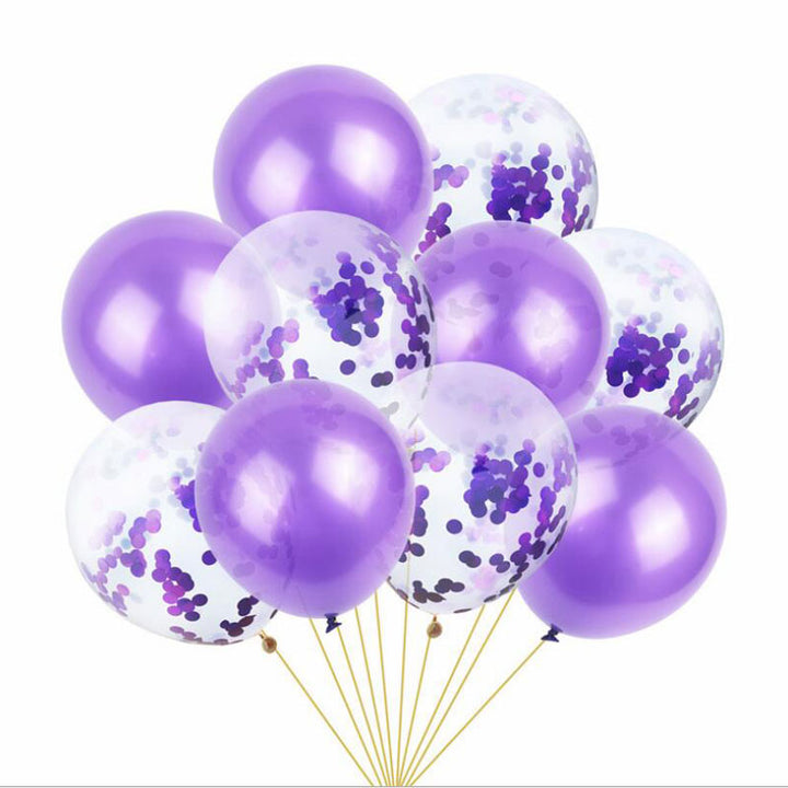 Balloon & Confetti Set Light Purple