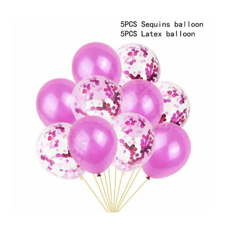 Balloon & Confetti Set Pink