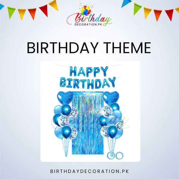 All Blue Birthday Decoration Set For Birthday Party | Best Birthday Decoration in Pakistan