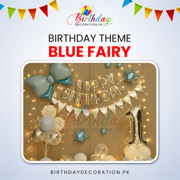 Trendy Blue Fairy 🧚 Birthday Theme For Birthday Party