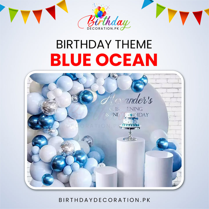 Trending Blue Ocean Theme For Birthday birthdaydecoration.pk