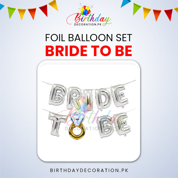 Bride To Be With Ring Foil Balloon