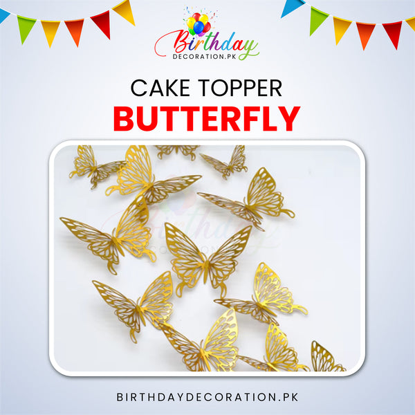 Butterfly For Cake and Room Decoration birthdaydecoration.pk