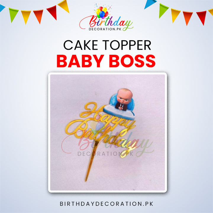 BabyBoss Cake topper