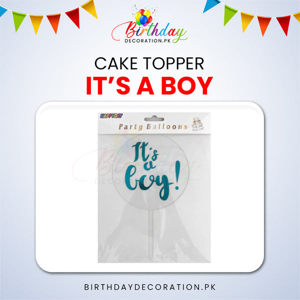 It's a Boy Cake Topper