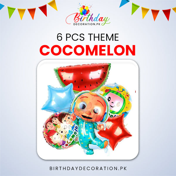 6 Pcs Cocomelon Birthday Set