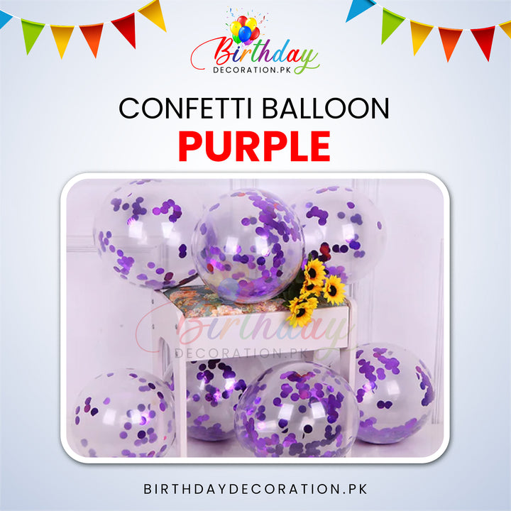 Confetti Balloons 12" Inch birthdaydecoration.pk