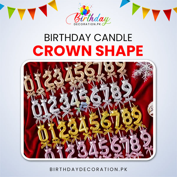 Birthday Candle - Crown Shape For Birthday Parties