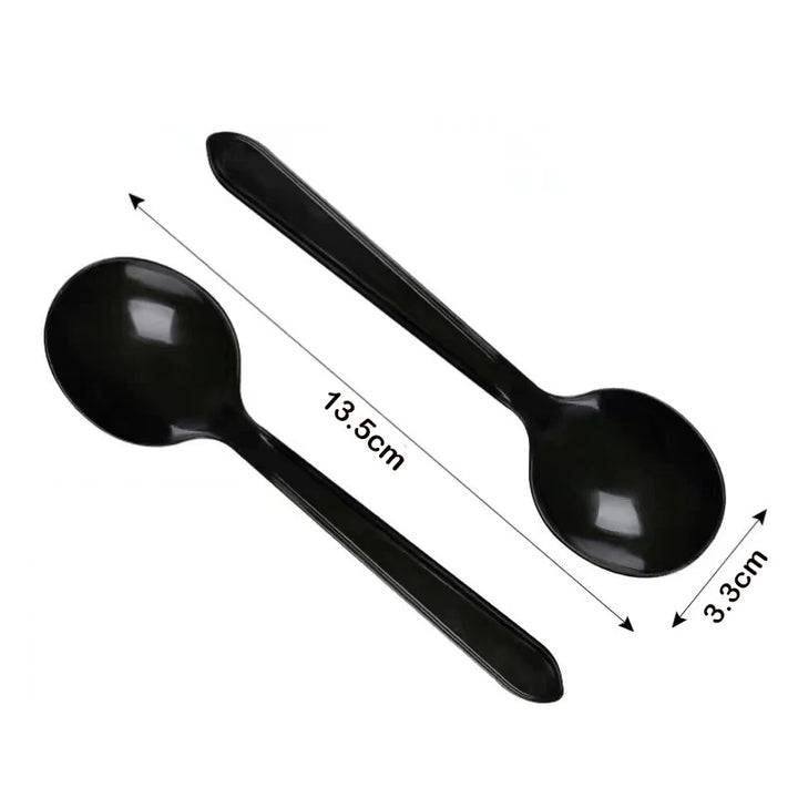 Disposible Spoon Black Size