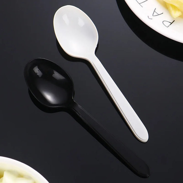 Disposible Spoon Black & White