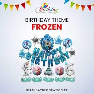 Frozen Birthday Theme Decoration birthdaydecoration.pk