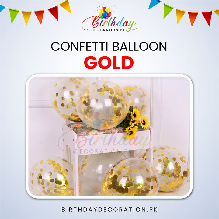 Confetti Balloons 12" Inch birthdaydecoration.pk