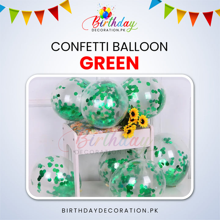 Confetti Balloons 12" Inch birthdaydecoration.pk