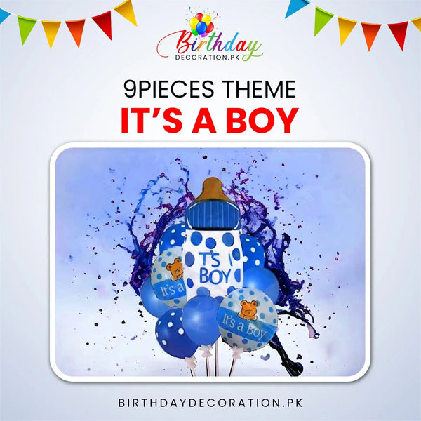 It's A Boy 9 Pcs Theme My Store