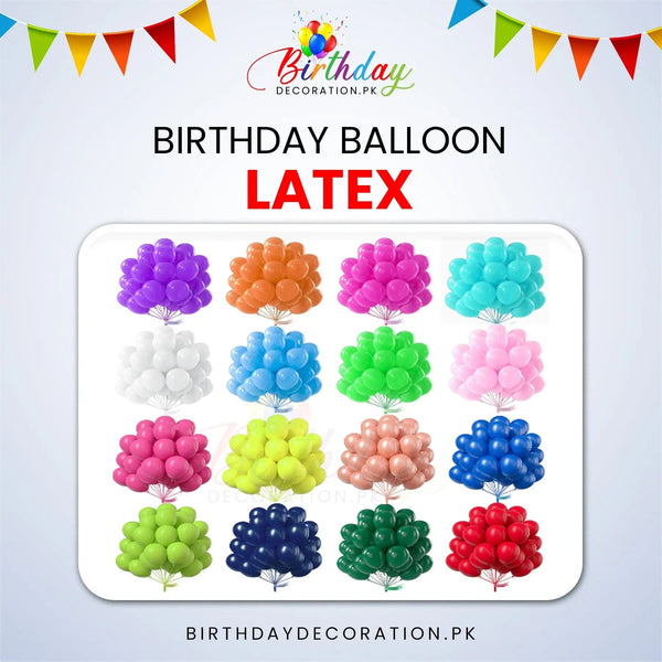 25/50 Pcs High Quality Single color Latex Balloons birthdaydecoration.pk