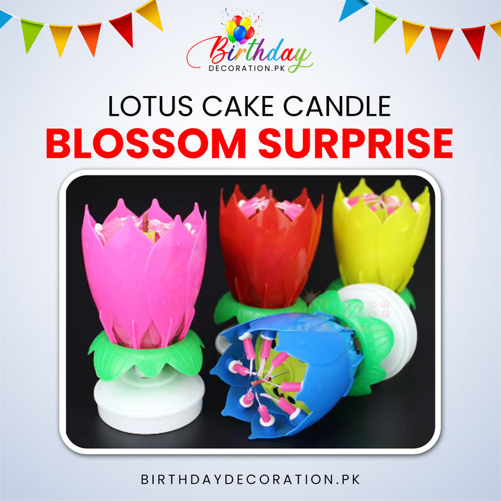 Blossom Surprise Cake Candle birthdaydecoration.pk