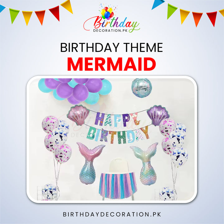 Mermaid Theme For Birthday Party birthdaydecoration.pk