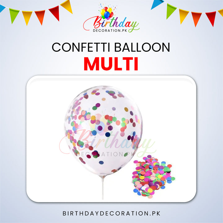 Confetti Balloons 12" Inch birthdaydecoration.pk