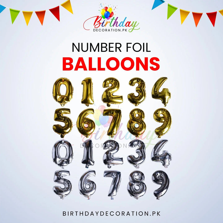 Number Foil Balloons My Store