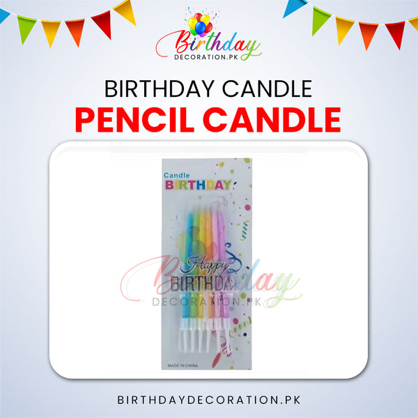 Birthday Candle - Pencil Candle For Birthday Parties