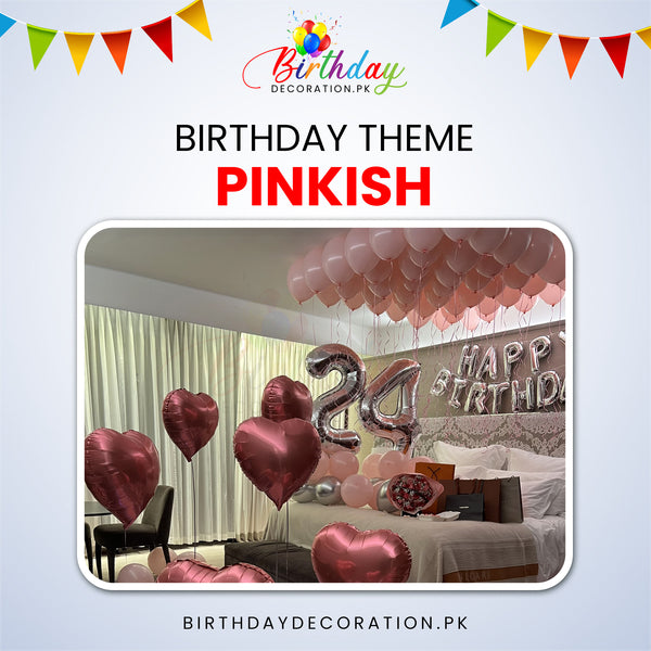 Trending Pinkish Birthday Theme For Birthday Surprise Party My Store