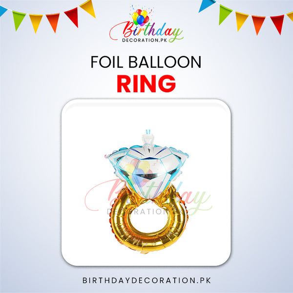 Ring Foil Balloon For Bridal Shower