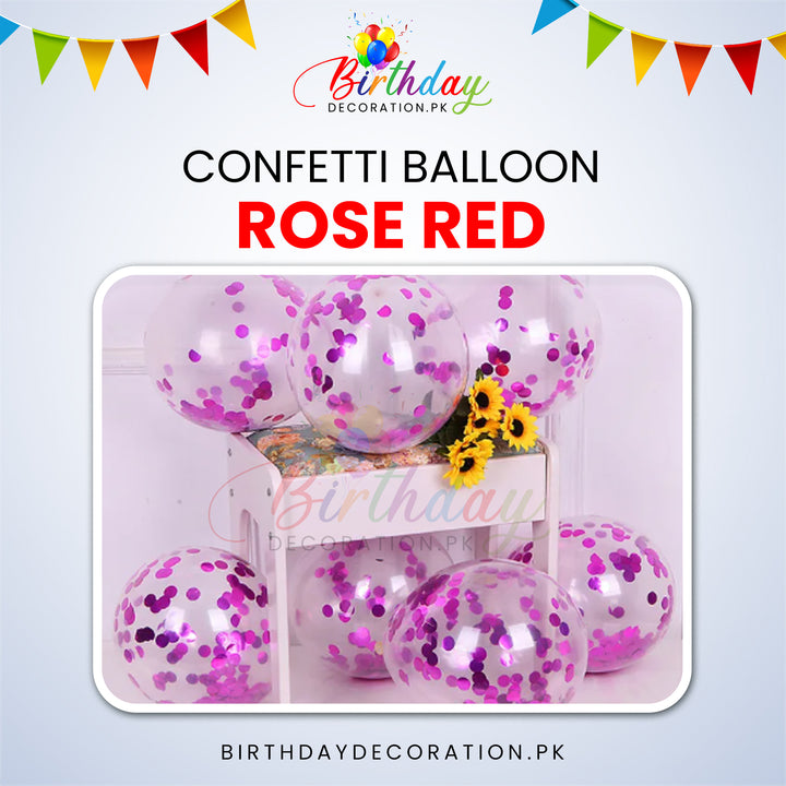 Confetti Balloons 12" Inch birthdaydecoration.pk