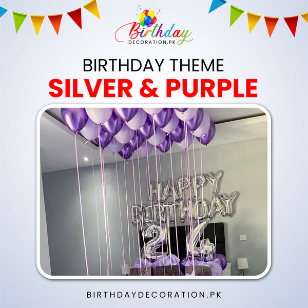 Silver & Purple Birthday Theme My Store