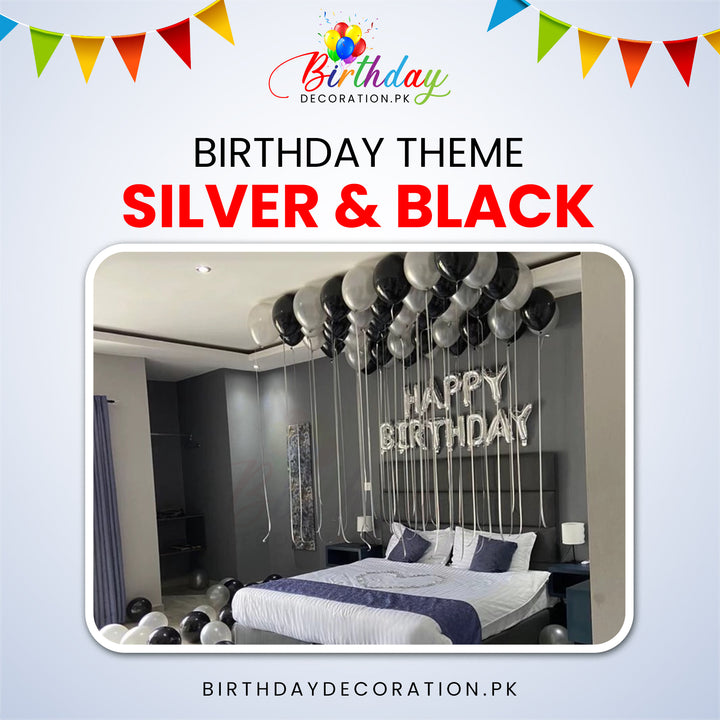 Silver & Black Birthday Theme My Store