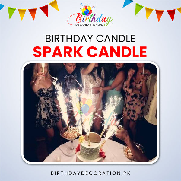 Birthday Sparkling Candles - Pack of 6 (Multi Color)