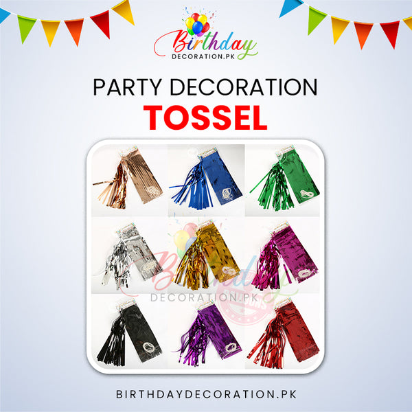 Foil Tassel For Birthday Party Decoration