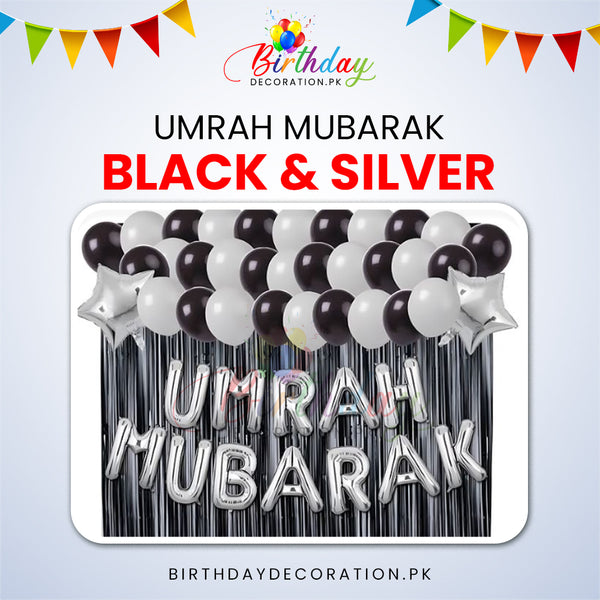 Umrah Mubarak Theme | Black and White | Best Online Party Supplies