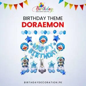 Doraemon Birthday Theme birthdaydecoration.pk